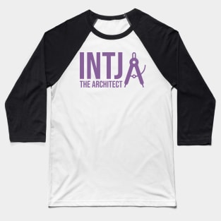 INTJ The Architect MBTI types 1E Myers Briggs personality gift With icon Baseball T-Shirt